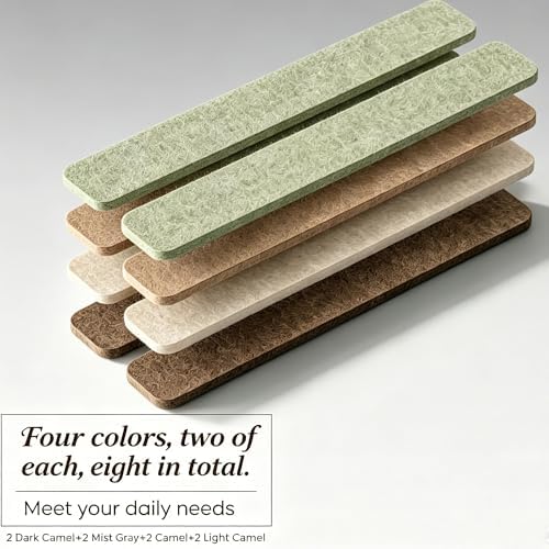8 Pack Felt Wall Panels,Small Cork Board Strips Alternative,Bulletin Boards