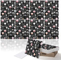 PINWELIFE® Acoustic Art Tiles – 8-Pack 12"x16" Sound Absorbing Panels, Seamless Wallpaper-Style Decorative Acoustic Wall Art, Echo Reduction for Home Studio/Office, Nano Tape Included