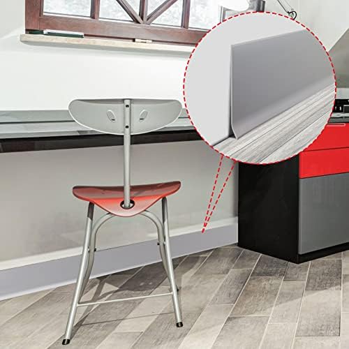 LSGCQ Vinyl Baseboard Molding Trim 4 Inch Self-Adhesive Vinyl Wall Base