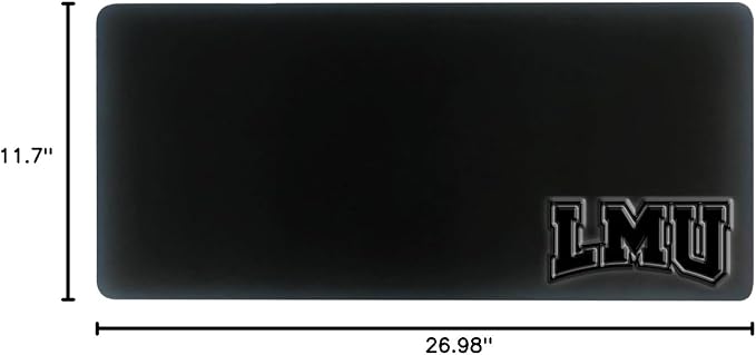 Loyola Marymount University Alumni Desk Mat, Durable Office Supplies, Non-Slip Base, Responsive Desk Pad with Smooth Surface, Black