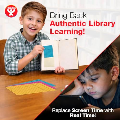 Hygloss Library Checkout Cards for Traditional Book Pockets and Classroom Organization - Vintage Style Bright Colors Due Date Tracking, 3x5 Inch, 500 Pack