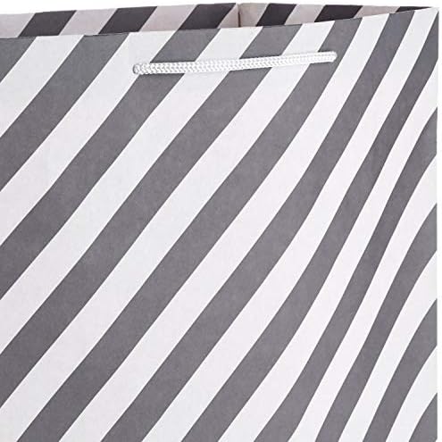 Hallmark Gift Bags, 12-Pack, Assorted Sizes (Green, Blue, Pink, Grey)