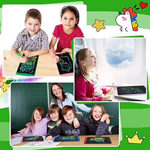 Zhehao 48 Pcs 8.5 Inch LCD Writing Tablet for Kids, Blue,Red,Green,Pink