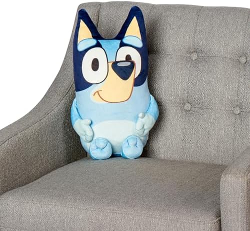 Northwest Bluey Cloud Hugger Pillow – Ultra-Soft Plush Character – Officially Licensed Bluey Collectible – Lightweight Travel Pillow for Home, Office, or On-the-Go Comfort – 11.5 Inches