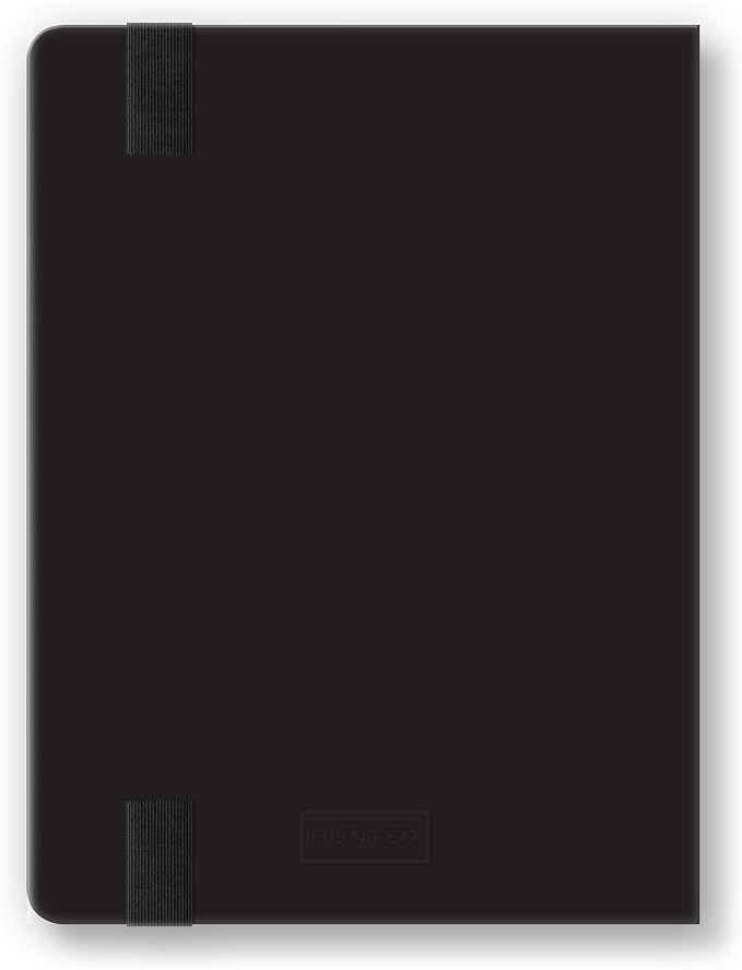 Orange Circle Studio 2027 Black Hunter Jotter Medium Planner, 17-Month Weekly & Monthly Calendar Planner, 6.5" x 8.6", Dot Grid Notes, Time Zone Map, Goal Pages, Work Daily Planner Notebook