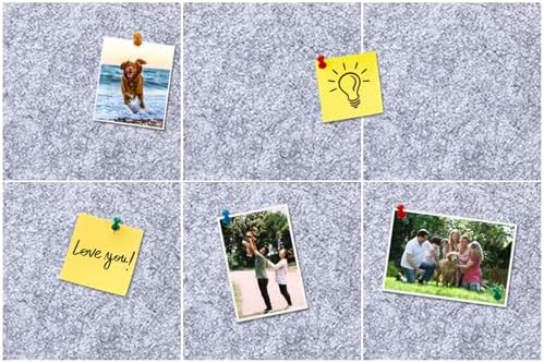 Square Felt Cork Bulletin Board Tiles, Self Adhesive DIY Felt Pin Board for Wall 30" x 20" with 35 Pushpins for Office School Home Wall Decor Stickers Memos Photos Display (Light Grey)