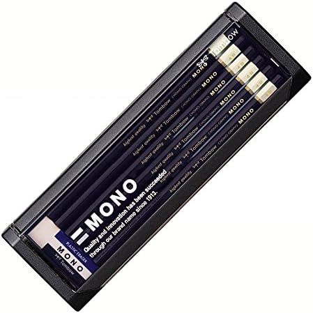 Tombow Mono-4B Premium Pencil, 4B MONO (High Standard Pencil with Ultra Fine Particles), Includes MONO Eraser, Drafting and Drawing, Dozen