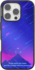 PopSockets iPhone 16 Pro Phone Case with MagSafe, Wireless Charging Compatible, Bookish - Mirror Starfall