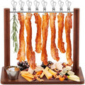 Acacia Wood 13 x 7.2 x 10.6 Inches Bacon Display Rack Wooden Bacon Tray