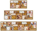 Highland Cow Kitchen Mats, Highland Cattle Sunflower Non Slip Rugs