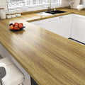 WESTICK Thick Brown Wood Wallpaper Kitchen Countertops Peel and Stick Waterproof Wood Grain Contact Paper for Cabinets 17.7" x 120" Removable Wooden Wall Paper for Table Desk Vinyl Wrap Backplashes