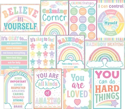 Teacher Created Resources Pastel Pop Calming Strategies Educational Poster Pack (TCR8439)