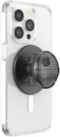 PopSockets Phone Grip for MagSafe, Magnetic Holder- Death Star | Removable, For Kindle / Android / iPhone, With Magnet, Star Wars, Grogu, iPad, Removable, Popper