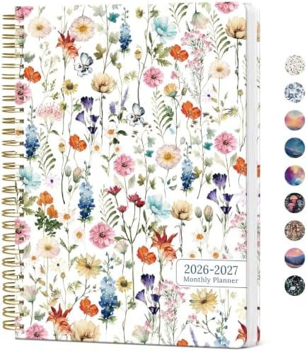 Monthly Planner 2026-2027, 18-Month Aesthetic Calendar, Jul 2026-Dec 2027