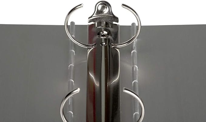 JAM PAPER Aluminium 1.5 inch Binders - Silver Aluminum 3 Ring Binder - Sold Individually