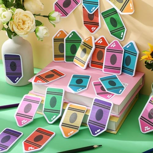 Crayon Sticky Notes Back to School Note Pads Gifts Supplies