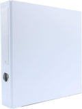 3-Ring Premium Binder - White, 2" Spine, by Bindertek | 325 Sheet Capacity, 1.25" D-Rings, Linen-Textured Covers, Steel Reinforced Edges, Spine Label Included
