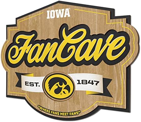 YouTheFan NCAA Officially-licensed FanCave 3D wall art - ready-to-hang, 3D multi-layered construction - floating wall mount design - Perfect fan gift