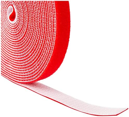StarTech 25ft (7.6m) Hook and Loop Roll, Red, Fastener Tape (HKLP25RD)