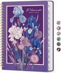 Planner 2026-2027, Jul 2026-Jun 2027 Academic Monthly & Weekly Planner | 6.3" x 8.5" Hardcover Calendar Planner for Women, Spiral Organizer with tabs, School Office Home Supplies, Velour Petal