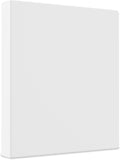 Staples Economy 1‑Inch 3‑Ring View Binder, White, Clear Overlay, Lightweight Round Rings, Budget Organization for School & Office, 3‑Pack