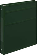 Carstens 1-Inch Heavy Duty 3-Ring Binder - Side Opening, Forest Green, Durable Plastic, Precision No-Gap Rings, Waterproof Cover, No Pockets, Holds 125 Letter Sheets, BPA-Free, Made in USA (8709-3R)