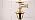 JONATHAN Y Cora 60" Metal Swing Arm Floor Lamp, Brass Gold/Clear