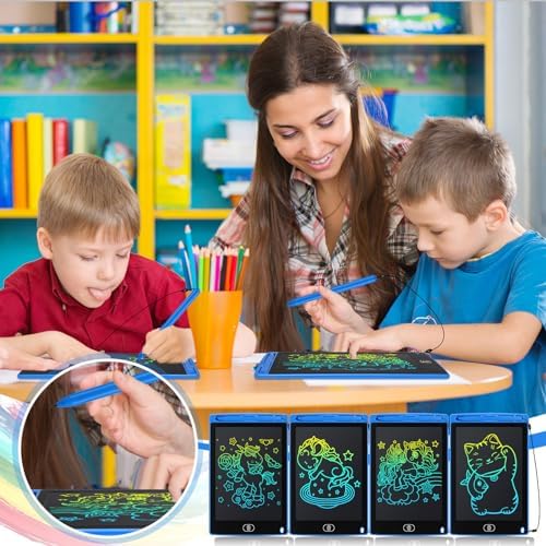 Zhehao 20 Pack 8.5 Inch LCD Writing Tablet Drawing Board,Blue,Classic