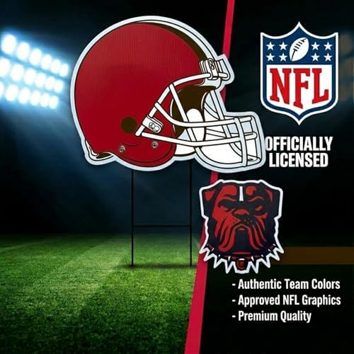 NFL Logo & Helmet 2 Pack Yard Sign Set