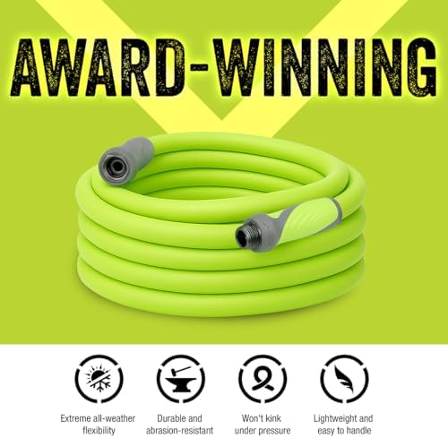 Flexzilla Garden Hose with SwivelGrip, 5/8 in. x 25 ft., Lightweight All-Weather Water Hose, Durable and Flexible, Leak-Free Connections