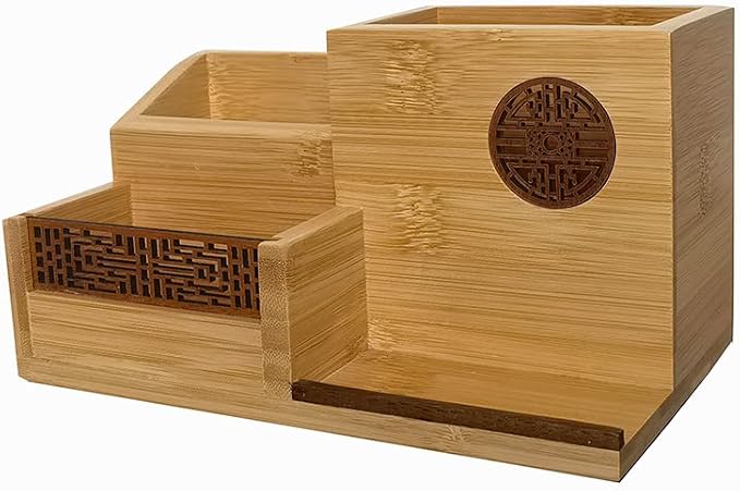 Japanese-Style Multi-Function Desk Supplies Organisers for Makeup Jewelry Office Stationery Accessories School Pen Pencil Cell Phone Business Cards Remote Control