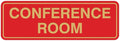 Standard Conference Room Sign - Red/Gold - Small 10 Pack