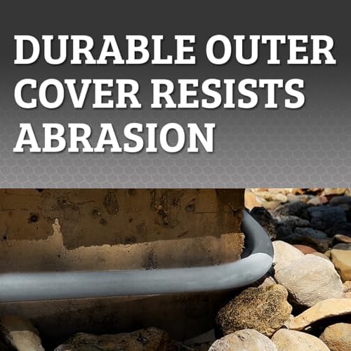 Flexzilla Colors SwivelGrip Garden Hose 5/8 in. x 10 ft., Lightweight All-Weather Water Hose, Durable and Flexible, Leak-Free Connections, Slate Grey