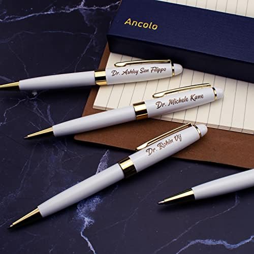 Ancolo Personalized Office Ballpoint Pens - Executive Writing Gift Pens