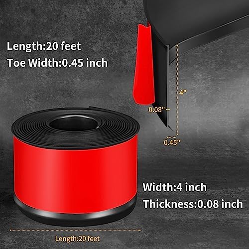 Vinyl Baseboard Molding Trim 4 Inch Peel and Stick Cove Base