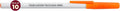 DISCOUNT PROMOS Custom Value Stick Pens Set of 10, Personalized Bulk Pack - Black Ink, Great for Office, School, Business, Tradeshows, Events - Orange