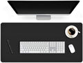 24 X 48 Inch Desk Blotter Pad on Top of Desks Waterproof PU Leather Mouse Pad Desk Writing Mat For Home Office Large Laptop Computer Gaming Under Keyboard Pad Desk Accessories for Women Men Kids Black