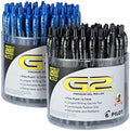 PILOT G2 Premium Gel Roller Pens, 1 mm, Pack of 144, Black, Blue