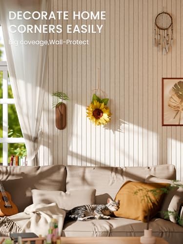 Bumusty 36"x 24" Large Felt Bulletin Board Tiles,Oatmeal