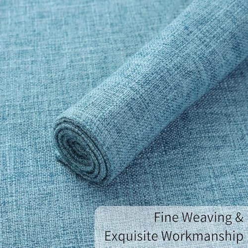 Homaxy Cloths Placemats for Dining Table Set of 8, 13" x 19", Aqua