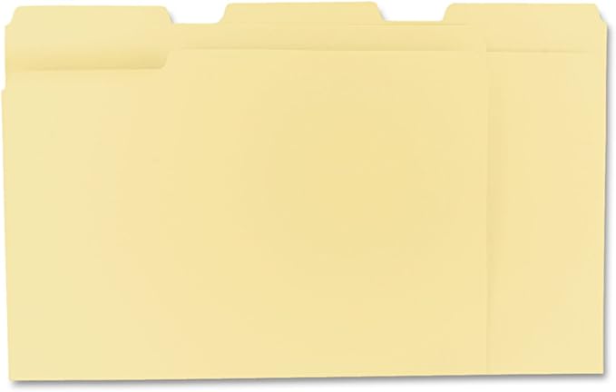 Smead File Folders Letter Sized, 1/3-Cut Tab, Assorted Positions, Letter Size Manila Folders, 100 Per Box (10381)