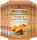 Twinings Orange & Cinnamon Spice Herbal Tea Bags, 20 CT Box (6 Pack)