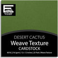 DESERT CACTUS—12x12 Textured Cardstock | 80lb Textured Green Scrapbook Paper | Premium Cardstock for Cricut Cutting | 25 Sheets