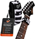 Gruv Gear Fret Wrap & Guitar Mute, Fretwrap for Acoustic, Electric & Bass | String Dampener Recording, Tapping & Practice Accessory (1 Pack, Extra Large Zebra, Fits 7-12 String Bass, Extended Guitar