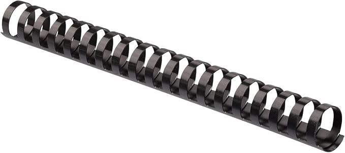 Black Plastic Binding Combs 3/16-inch 5mm Comb Spines [pk of 100]