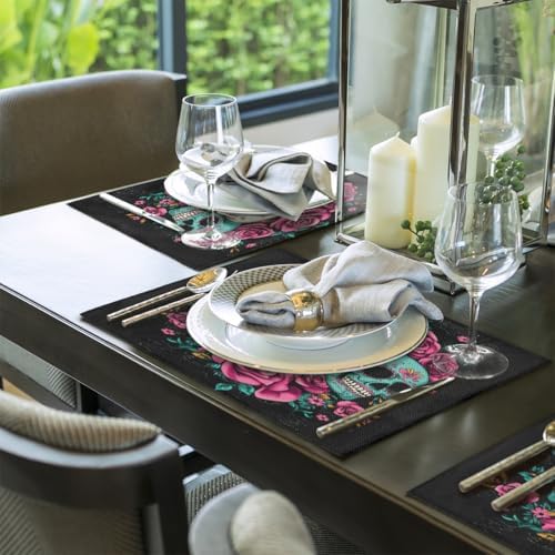 Placemats 12x18 Inch Washable Linen Place Mats Cloth Tables Mats