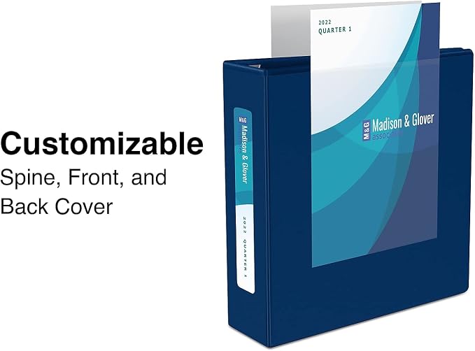 Staples Heavy-Duty 1.5-Inch 3-Ring View Binder with D-Rings, 4 Interior Pockets for Everyday Organization, Navy Blue, 3-Pack