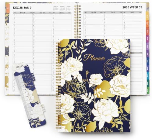 SUNEE 2027 Appointment Book, Quarter-Hourly, Weekly Monthly Planner, 8.5"x11",Vintage