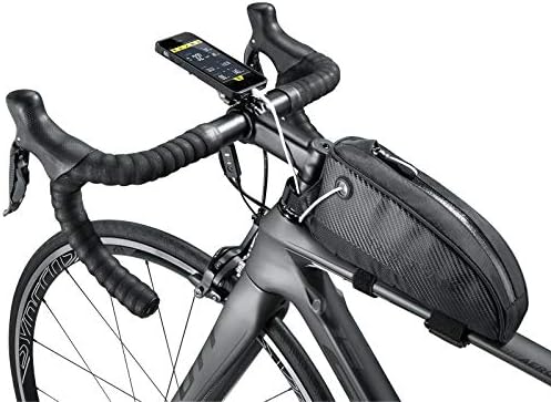Topeak Fuel Tank Top Tube Bike Bag with Charging Cable Hole, Medium – 0.5L Capacity, Quick-Access Storage for Energy Bars, Phone & Tools, 420D Nylon Construction