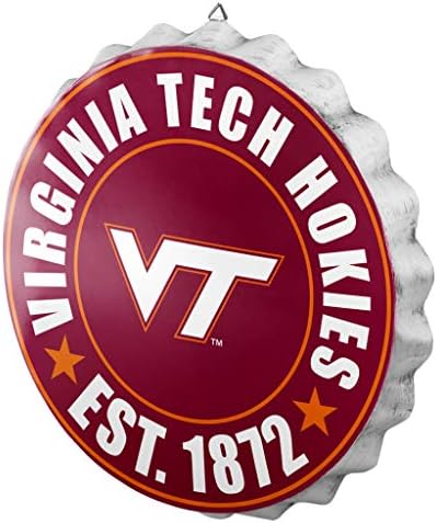foco NCAA Team Logo Metal Bottle Cap Hanging Wall Sign